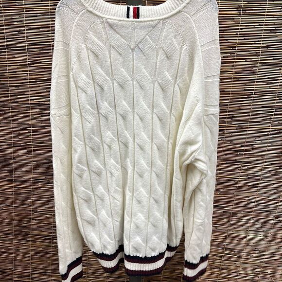 Tommy Hilfiger Mens Wool Monogram Pullover Sweater Size 2XL - Picture 3 of 3